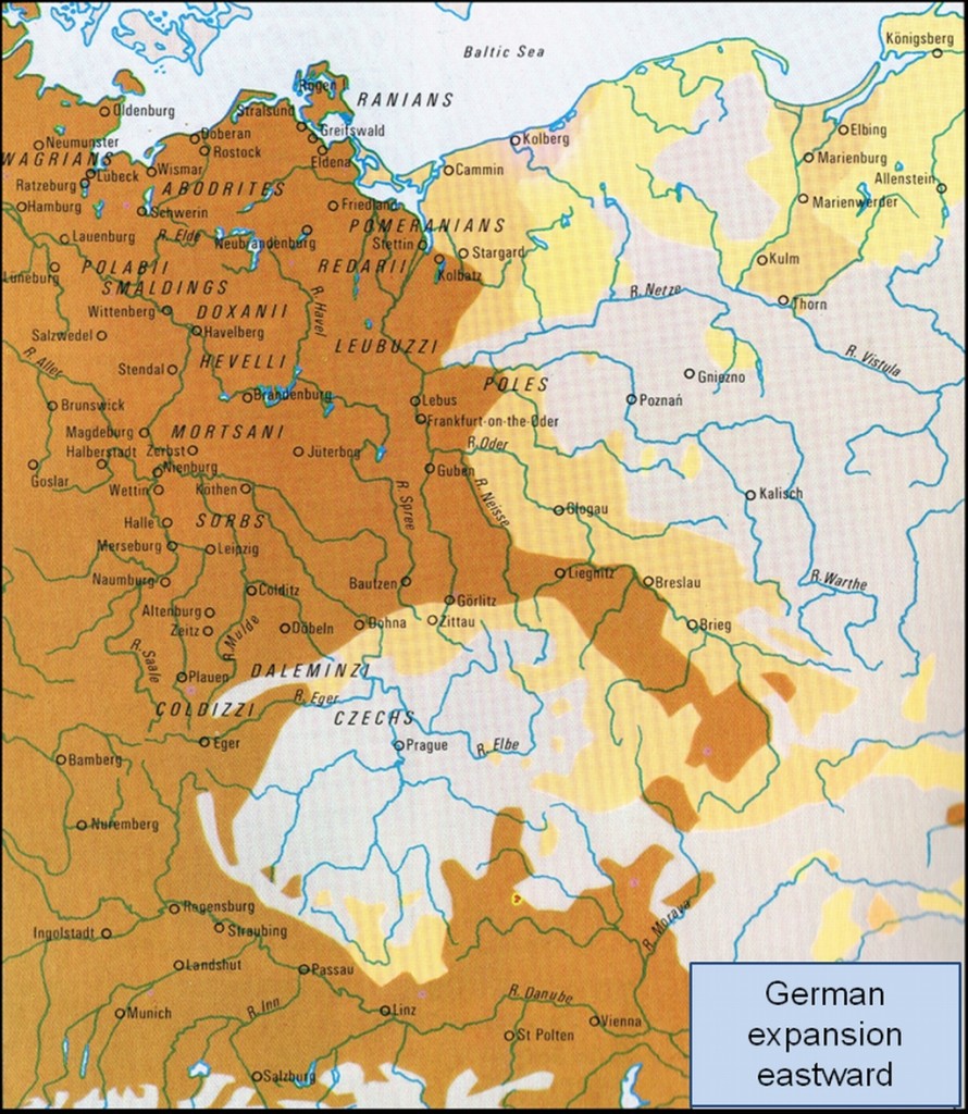 German expansion eastward mid 12th to 14th century Times Concise Altas of World History